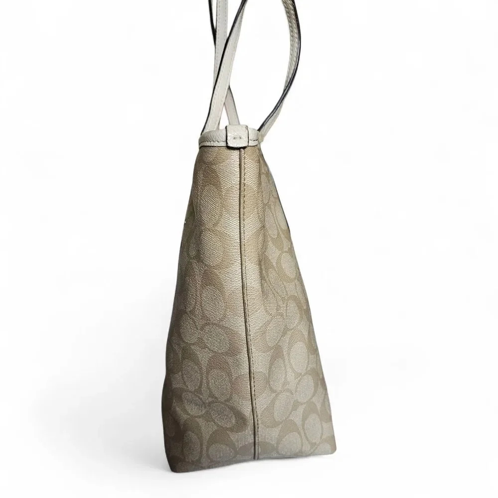 Coach C Pattern City Tote - Picture 3 of 16